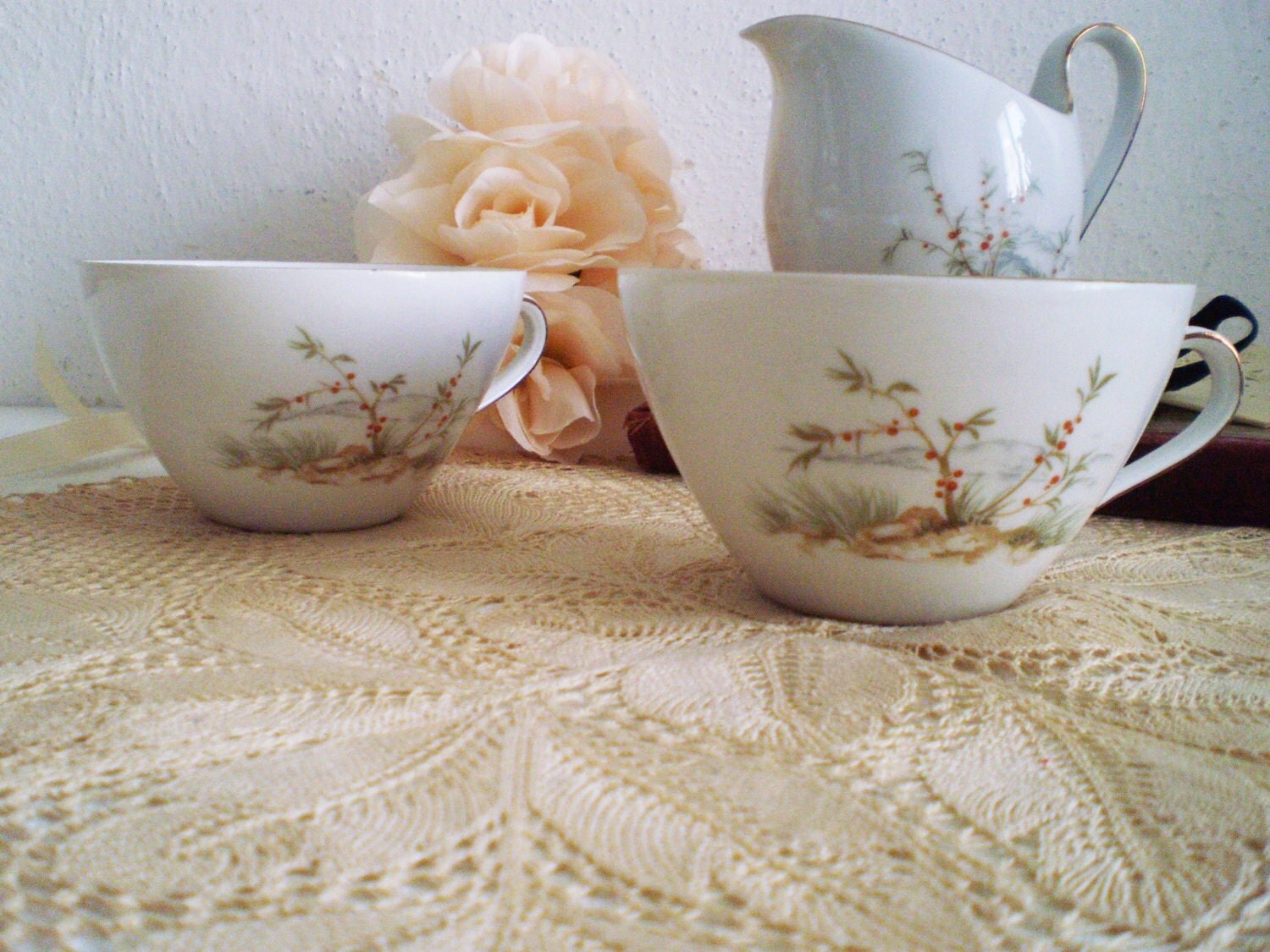 Seltmann Weiden Bavaria Porcelain Antique Set tea 40s