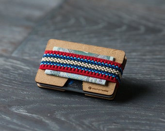 Front pocket wallet, credit card holder, men's and women's wallet, slim minimalist, coin wallet, keys wallet, N wallet, Elephant Wallet