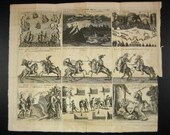 CAPT. John Smith Copperplate Engraving 9 VIGNETTES 1819