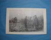 Black Americans Civil War Scene Plantation Police 1863