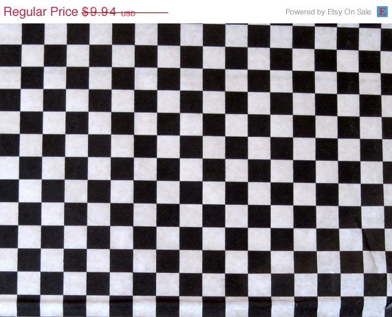 ON SALE 100 Sheets of Black and White Checkered Deli Wrap Wrapping Paper 12" x 12" Il_570xn