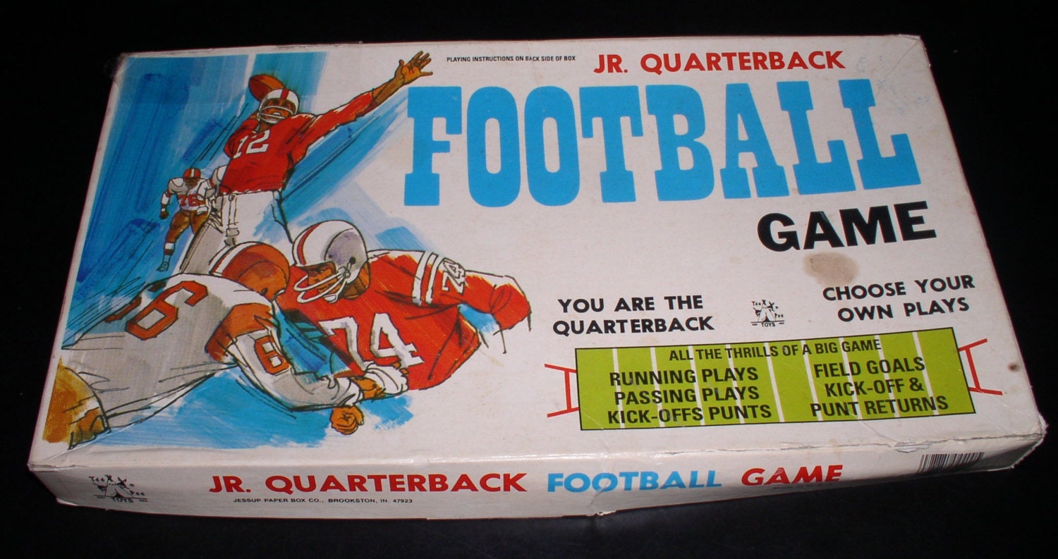 Vintage Jr Quarterback Football Game by Tee Pee Toys 1970s