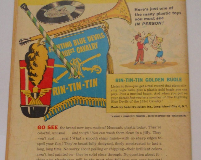 ON SALE! Rin Tin Tin Vintage Comic Book, Dell Comics No. 17, Jan-Feb 1957