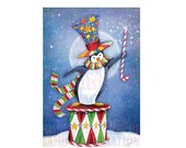 80% OFF Printable Christmas cards DIY instant download - Maestro the Christmas penguin AMB-611 Il_170x135