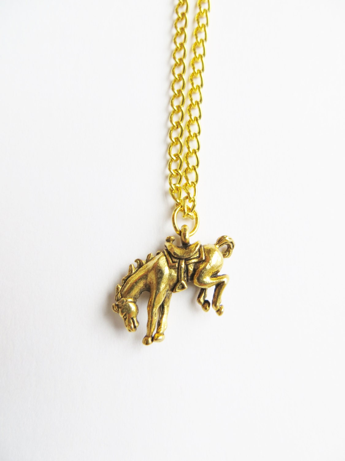 Rodeo Necklace cowboy jewelry horse wild west american