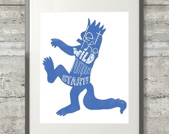 Where The Wild Things Are - Let the Wild Rumpus Start Nursery Art Printable