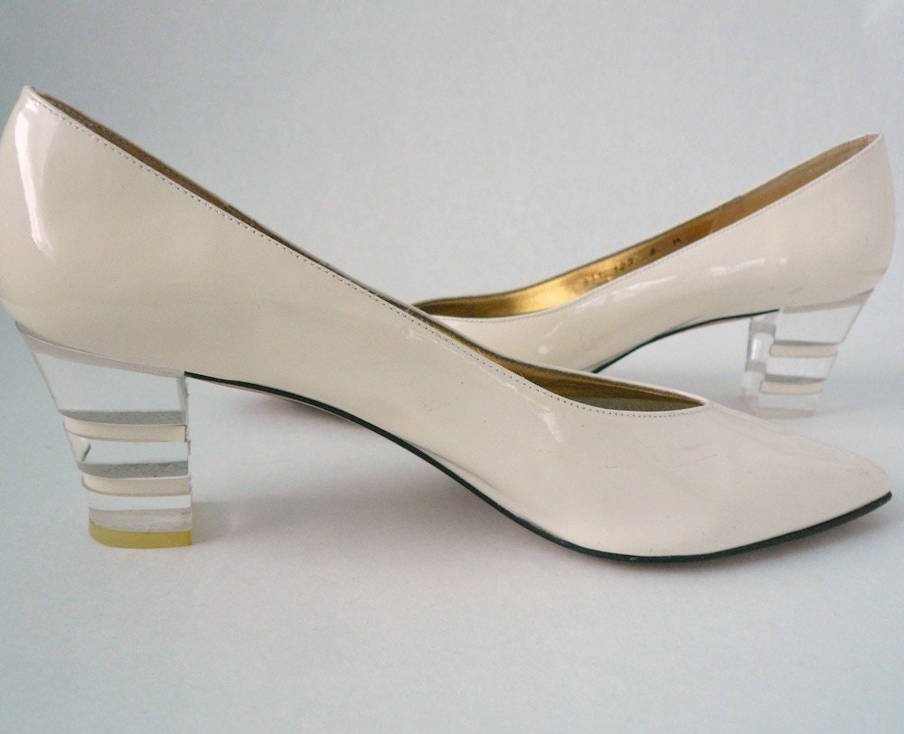 plain ivory pumps