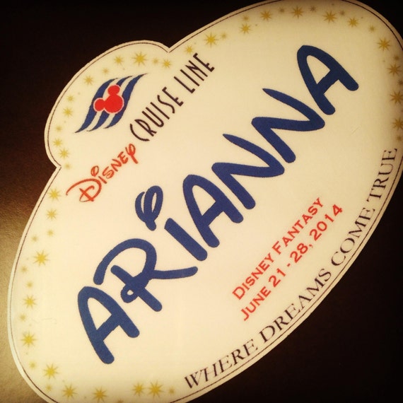 items-similar-to-disney-cruise-personalized-name-tag-magnets-fish