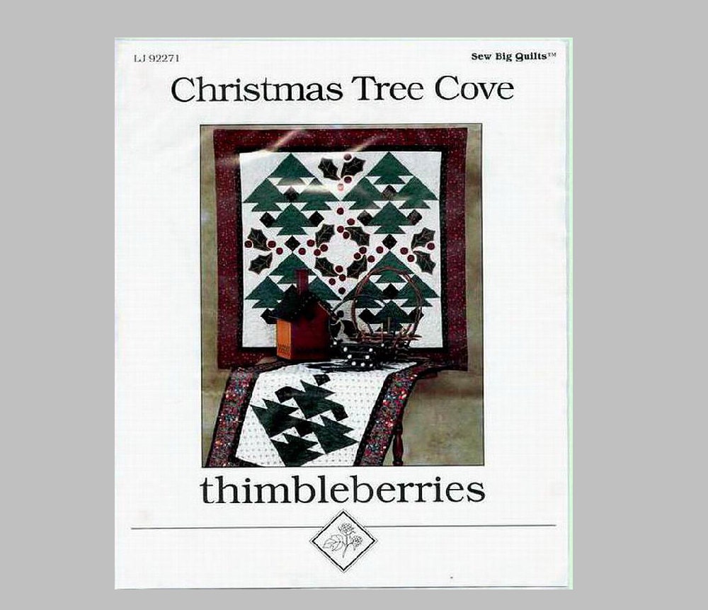 Christmas Tree Cove Table Runner and Wall Quilts Pattern from CinnamonsCattails on Etsy Studio