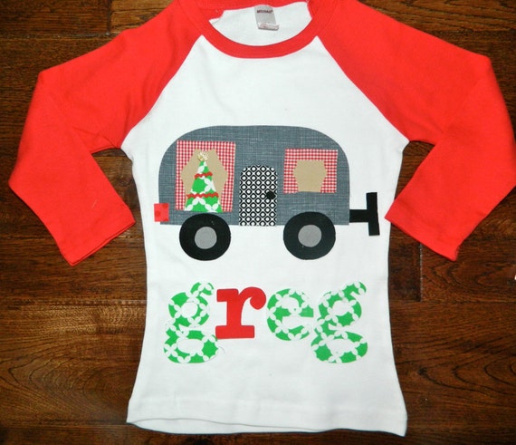 Items similar to Christmas Shirt- Christmas Tree Appliqued Shirt or