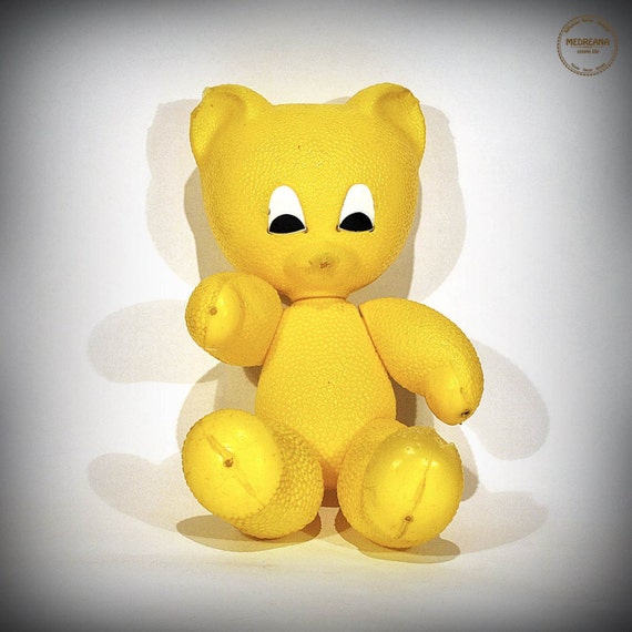 old yellow teddy bear