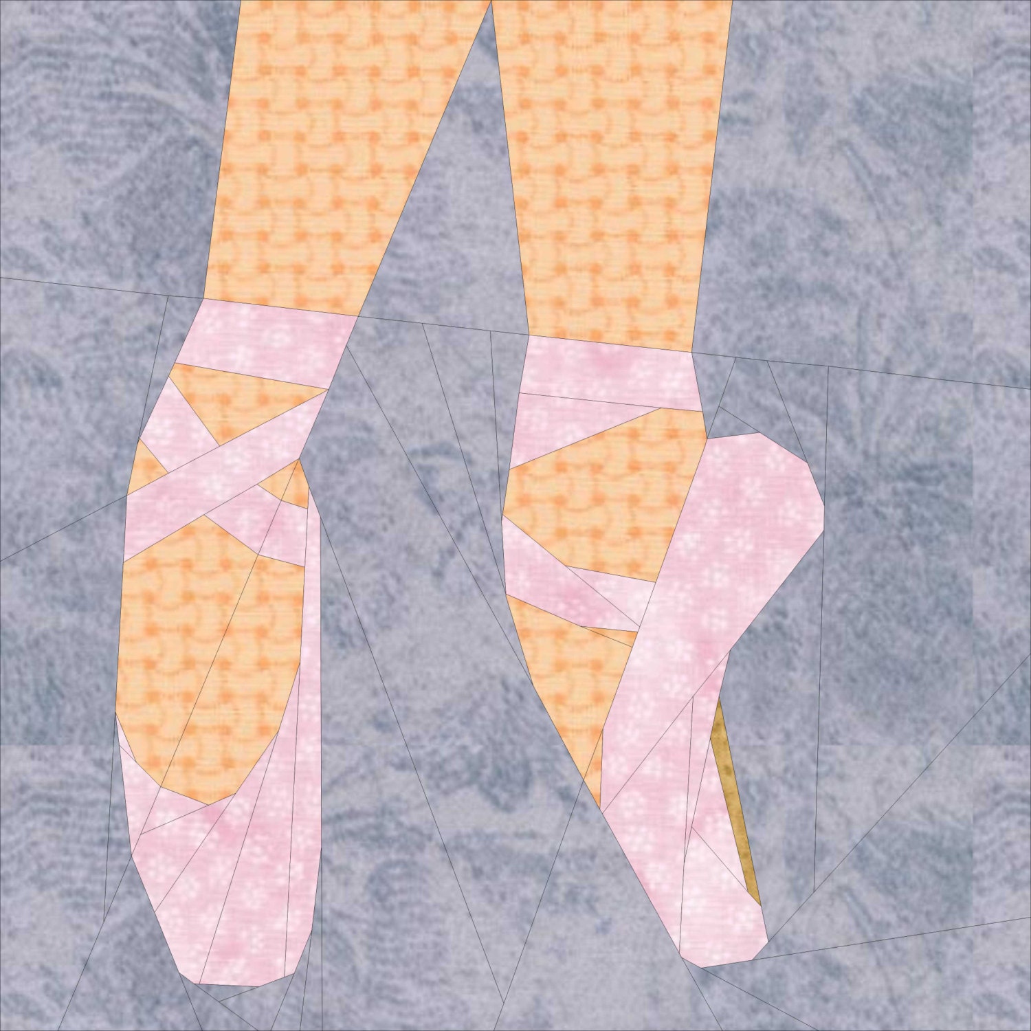 Ballet Shoes a 10 Paper Pieced Pattern