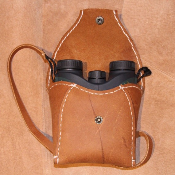 Handmade Leather Compact Binocular Case 9 x 21mm by LeatherWurx