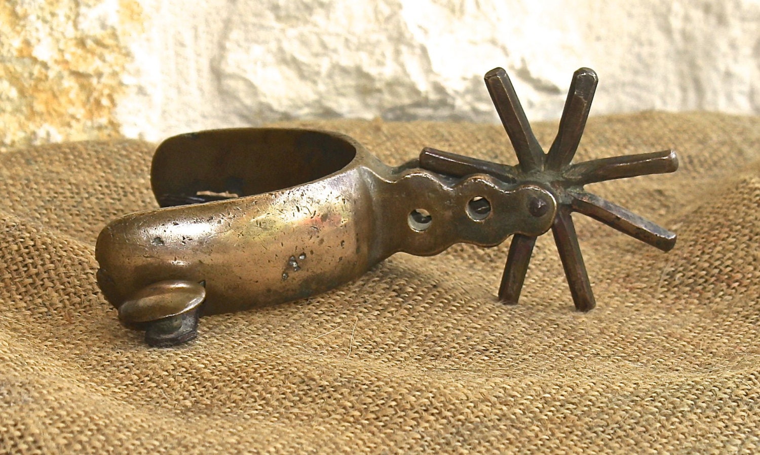 Antique Spur Vintage Brass Charro Spur by Yesterdazetoday on Etsy