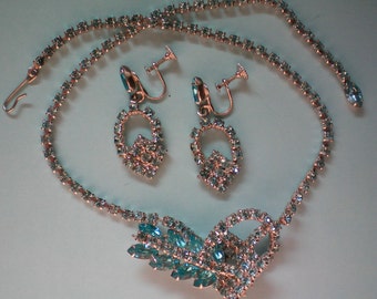 Blue Rhinestone Demi Parure - 2026
