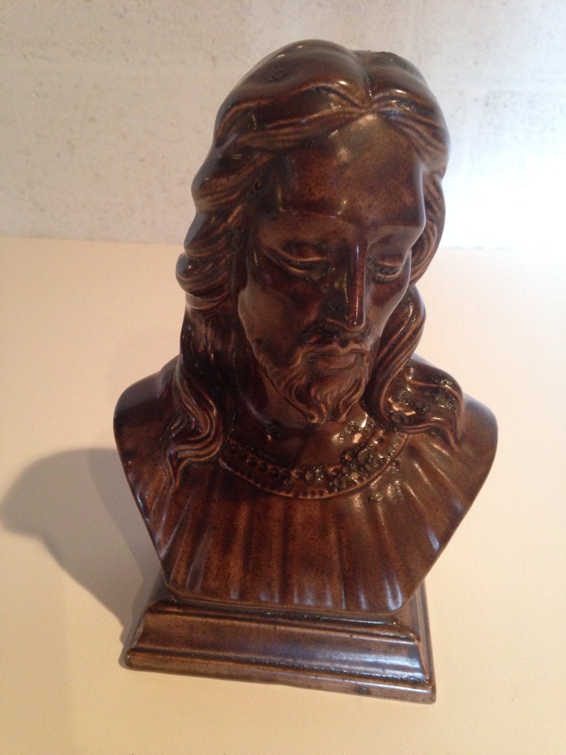 Ceramic Bust of Jesus by SockFlippers on Etsy