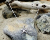 Sterling silver starfish necklace "Silver Star"