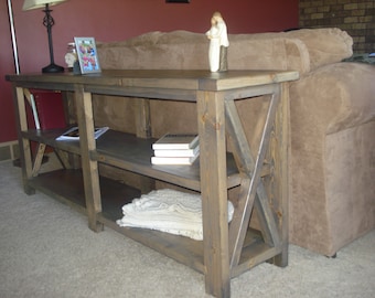Rustic Console Table