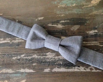 BACK IN STOCK:) Baby Boy Bow Tie-Toddler Bow Tie-Grey