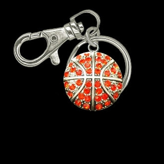 Basketball Keychain by SidelineDivas on Etsy