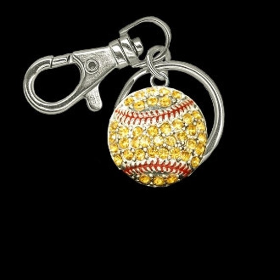 Softball Keychain