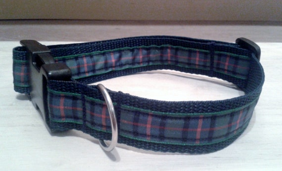 Handmade Murray of Atholl Tartan Adjustable Dog Collar
