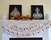 Happy Thanksgiving Banner, Thanksgiving Sign, Give Thanks Banner - Thanksgiving Decor Il_170x135