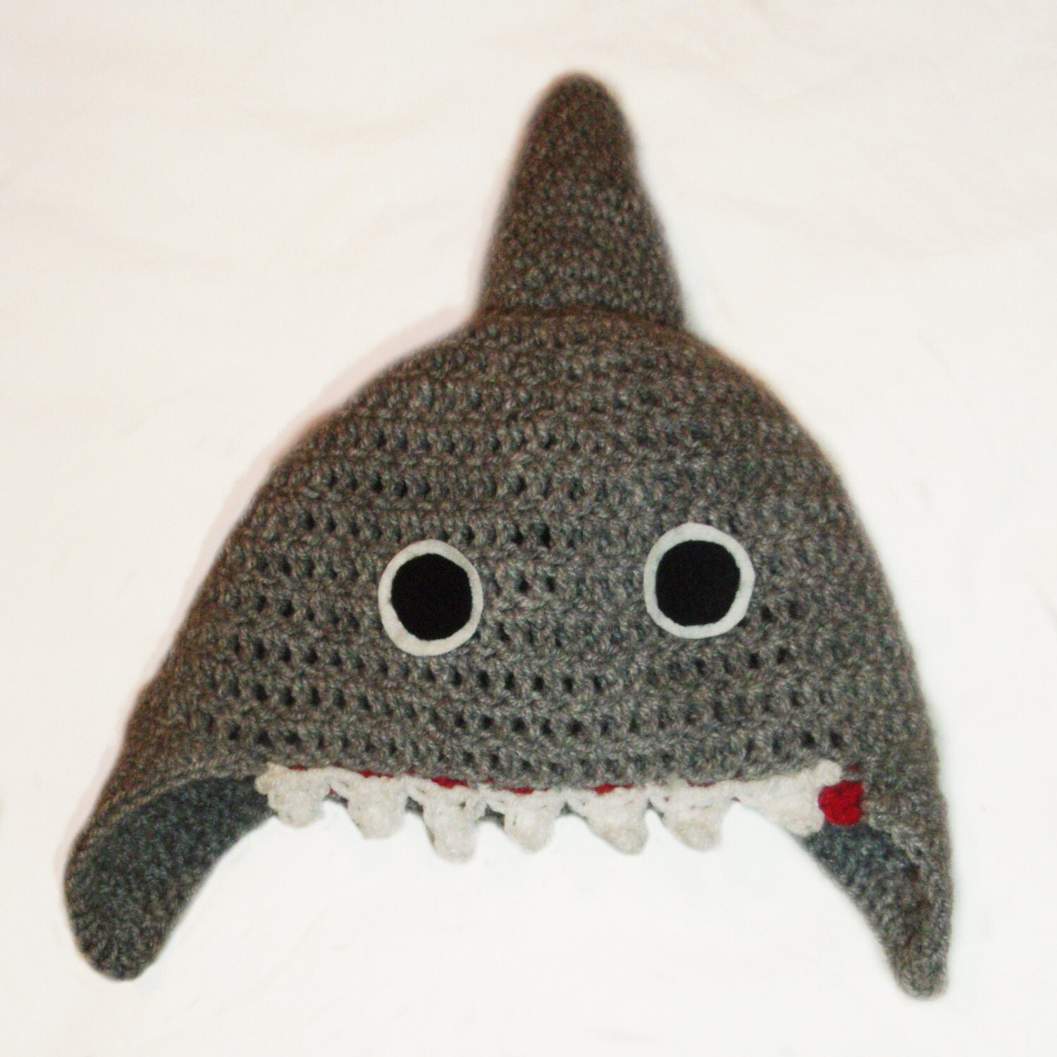 Crochet Shark Hat for children all colours available