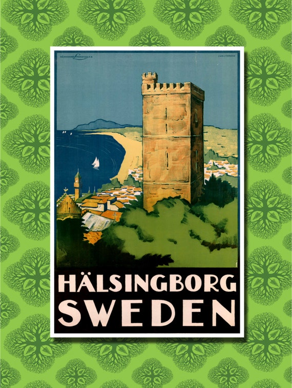 Sweden Travel Poster Wall Decor 7 print sizes available