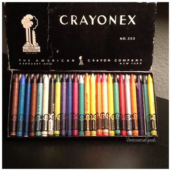 24 Vintage Prang Crayons / Crayonex No.323 / by VintessentialGoods