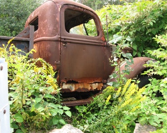 Art Photography, Landscape Art, Rusty Truck, Instant Download, Old Truck, Photo Art, Digital Art, Portrait of Rusty Truck, Quality Print
