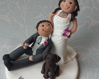 Personalised Wedding Cake Topper - Bride & Groom *FREE SHIPPING*