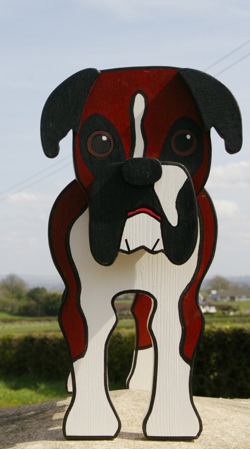 Boxer Dog Planter Pet Pets Dogs Garden Ornaments Decorations
