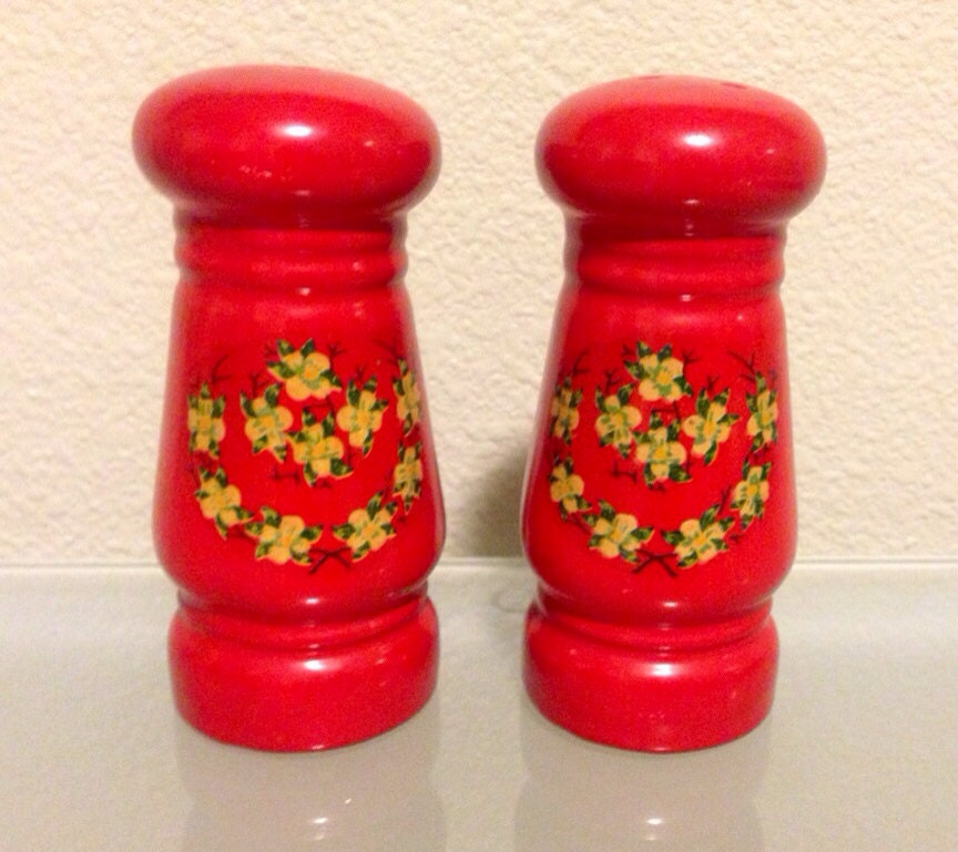 Vintage Japan Wooden Salt and Pepper Shakers