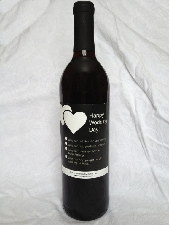 Funny Wine Bottle Label Wedding By Udecideproducts On Etsy 3052