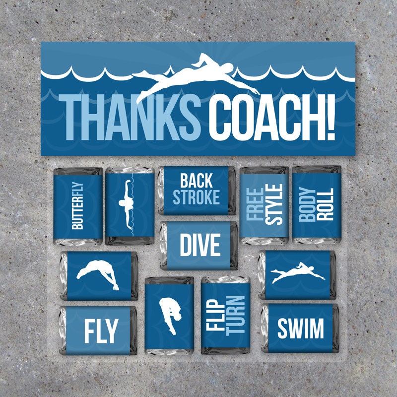 Swimming Coach Thank You Gift Swimming by Studio120Underground