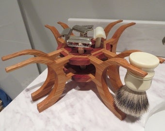 4 Brush and 5 Five Safety Razor Stand