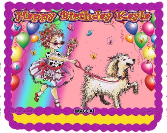 Fancy Nancy Edible Cake Topper – Party Image For Birthday Celebrations