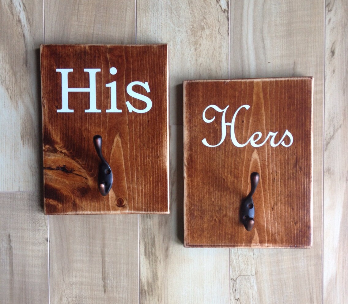 Towel Hooks His and Hers