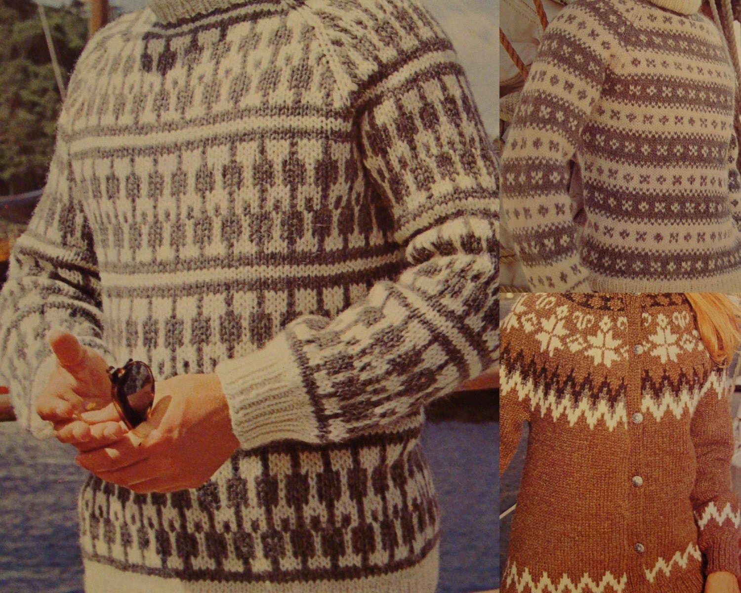 Icelandic Knitting Patterns, Vintage Reynolds Icelandic Patterns Vol