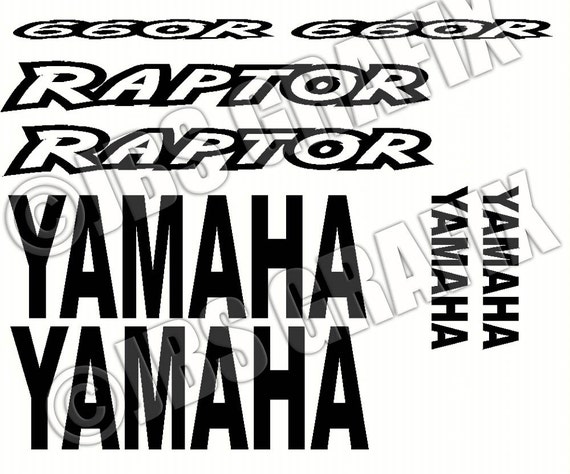  Yamaha  Raptor  660R Decal Sticker Set