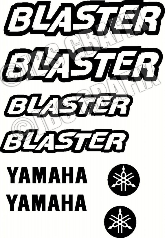 yamaha sticker template Decal/Sticker Yamaha Blaster Set