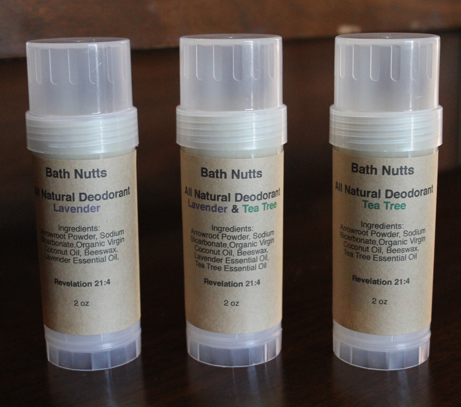 Natural Deodorant made with Arrowroot Powder Sodium by BathNutts