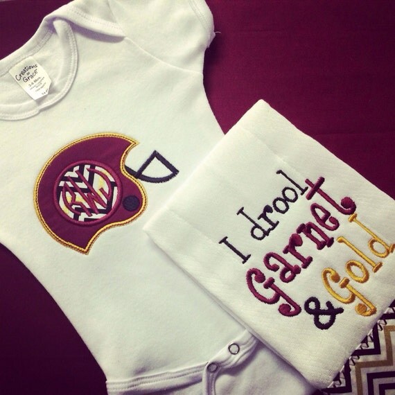Items similar to FSU Infant Onesie and Burp Cloth on Etsy