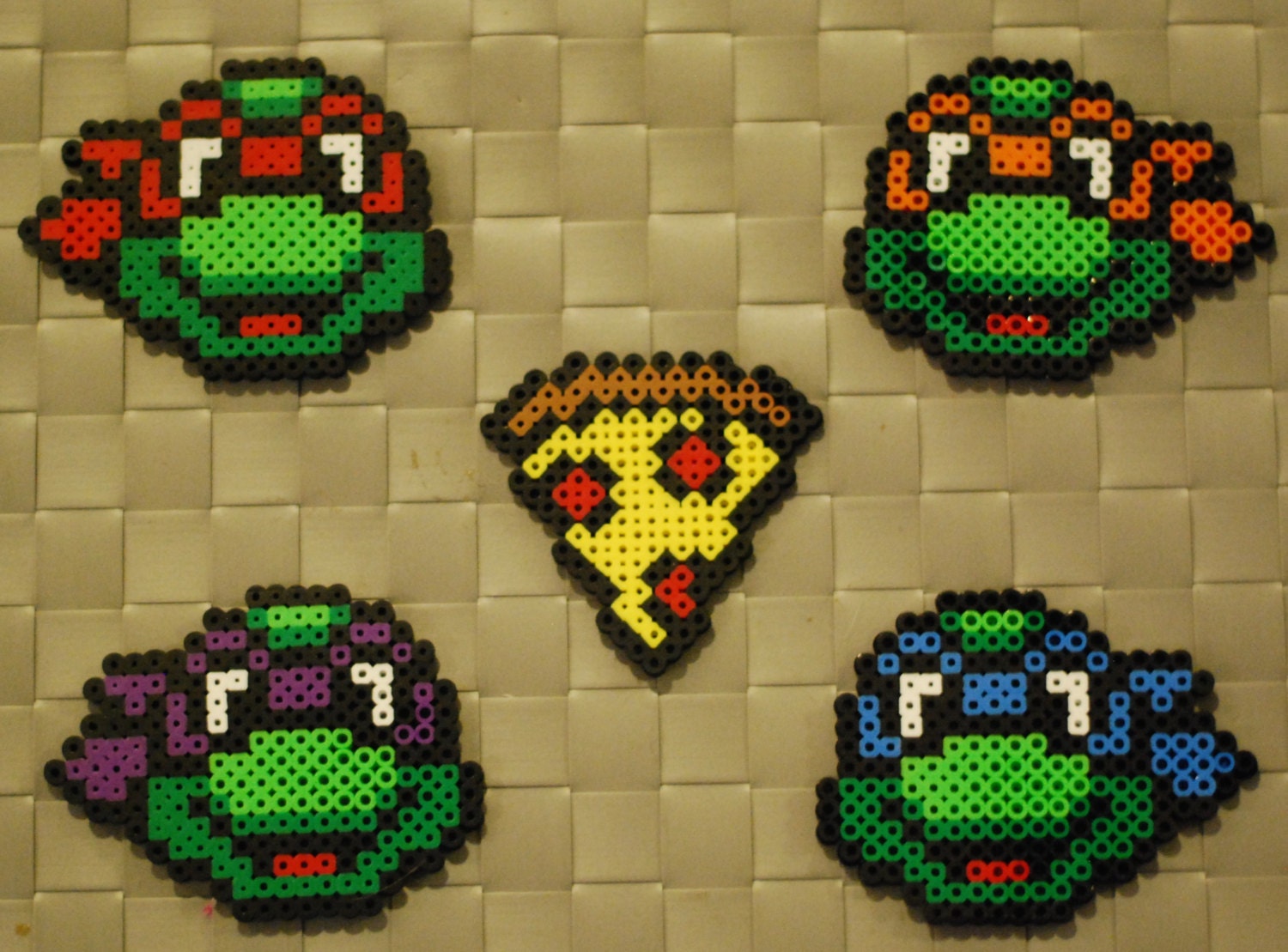 Teenage Mutant Ninja Turtles Perler by merkittenjewelry on Etsy