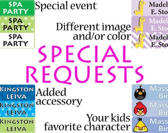 Iron On Clothing Labels custom / Your logo / Company name / **already CUT version