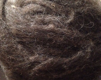 100% Minnesota wool roving (dark color) 9oz
