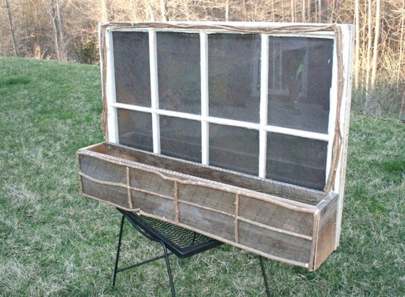 Old Window Planter Box!!! Vintage Garden Decor:)