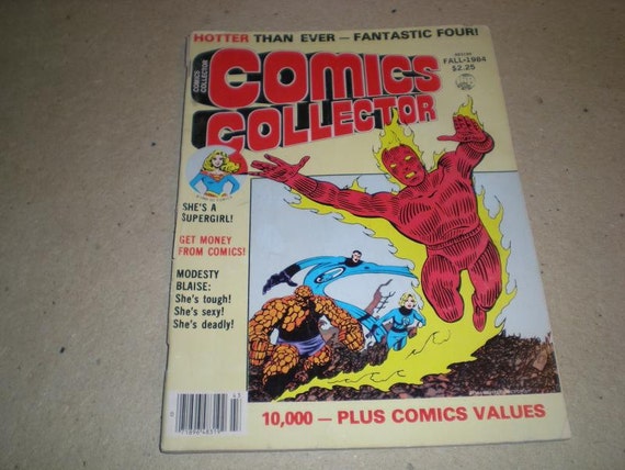 Items similar to Comics Collector, Fall 1984, Fantastic Four, Supergirl ...