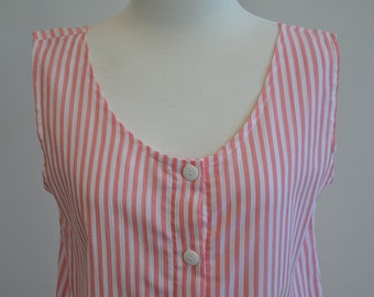 Sweet 80's Candy Stripe Sundress